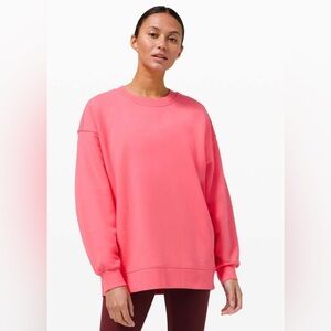 Lululemon Perfectly Oversized Crew in Guava Pink, Women’s Size 18